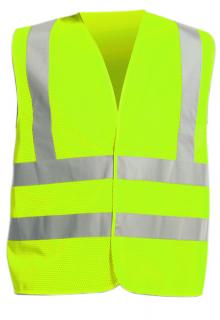 Hi-VIS Reflexní vesta QUOLL  - žlutá síťovina - vel. XL