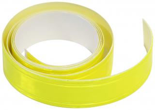 Reflexní páska, samolepící žlutá 90 x 2 cm
