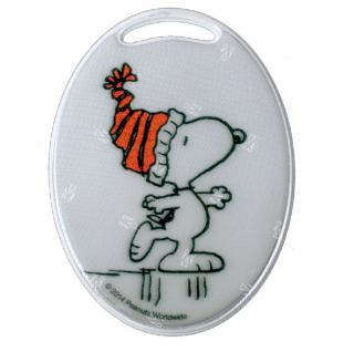 Reflexní přívěsek - klouzající Snoopy (Snoopy Skating)