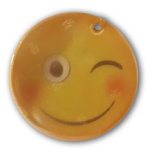 Reflexní přívěsek - Zlobivý smajlík (Emoji - Naughty!)