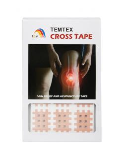 Temtex Cross tape, béžový Rozměry: 3,6 cm x 2,8 cm - 120 ks