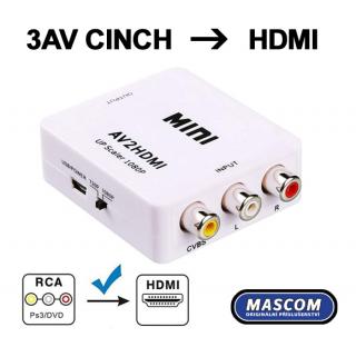 AHC 01-LT, konvertor 3AV na HDMI