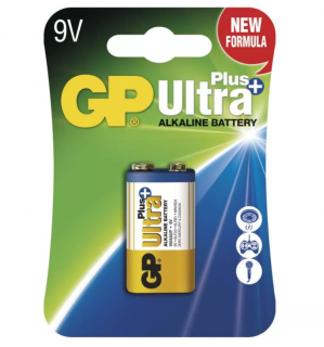 Alkalická baterie GP Ultra Plus 9V (6LF22), 1 ks