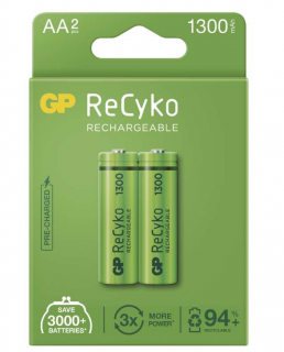 Baterie GP ReCyko 1300 HR6 (AA), krabička 2 kusy