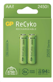 Baterie GP ReCyko 2500 HR6 (AA), krabička 2 kusy