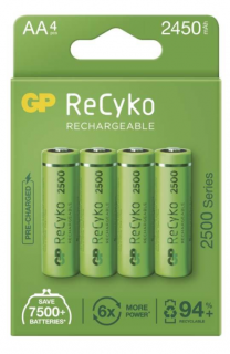 Baterie GP ReCyko 2500 HR6 (AA), krabička 4 kusy