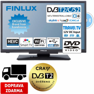 Finlux 24FDM5760-T2 SAT DVD SMART WIFI 12V-
