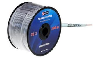 Koaxiální kabel Emos CB100F / 6,5 mm metrový prodej