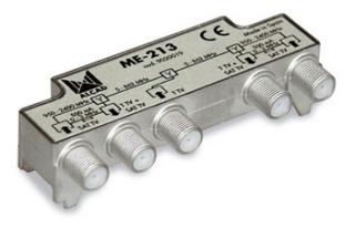 ME-213 sluč. 3 vstupy TV - SAT1 - SAT2, 2 výstupy, vnitřní použití TV-SAT