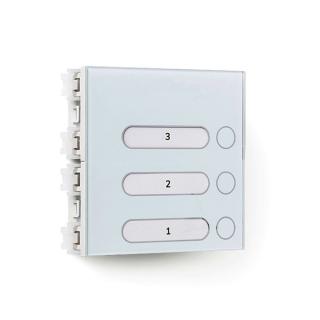 MPG-013 tlačítkový modul vstupního panelu USOA, 3 jednostranné, 2 pozice, systém 2v