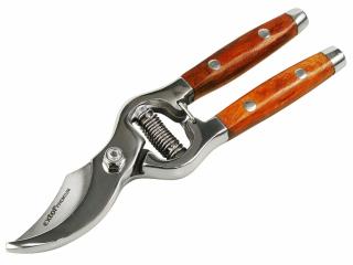 Nůžky zahradnické s dřevěnou rukojetí, 210mm, na stříhání větví do pr. 20mm EXTOL-PREMIUM