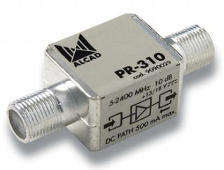 PR-310 předzes. 5-2400 MHz, 10 dB, šum 4 dB, dálkové napájení