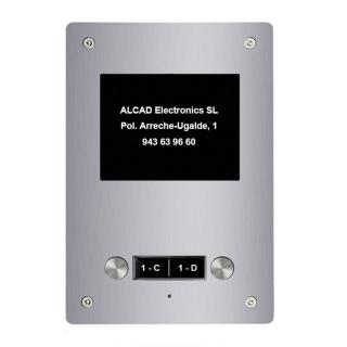 PTD-64201 rozšiřující vstupní panel ALOI,1 oboustranné tlačítko, active view, systém 2v