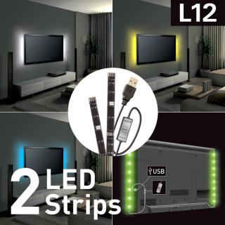 USB LED osvětlení pro televizory, barevné Barkan L12