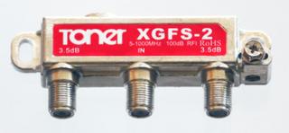 XGFS-2 rozbočovač 1/2, 3.8dB