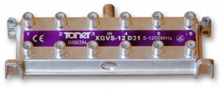 XGVS-12D31 rozbočovač 1/12, 13 dB, DOCSIS 3.1