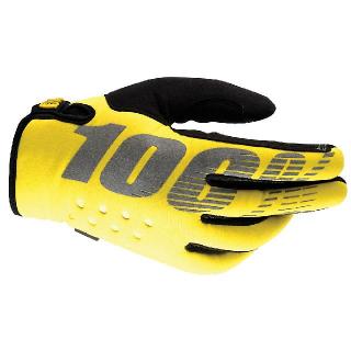 100% rukavice Brisker zateplené Neon žluté