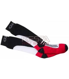 Ponožky RACING ROAD SOCKS COOLMAX®, Alpinestars černá/bílá/červená