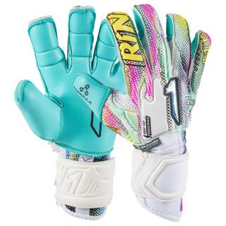 Rinat ASIMETRIK STELLAR PRO bílá/modrozelená Velikost rukavic: 8