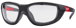 Milwaukee ochranné pracovní brýle s těsněním Premium bezbarvé