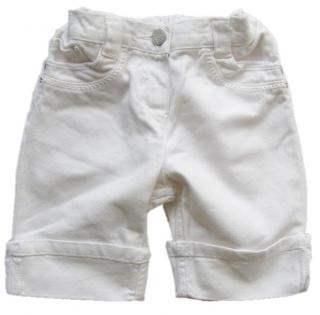 Bílé džínové 3/4 kalhoty George -vel.86 (second hand)