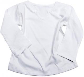 Bílé tričko s dlouhým rukávem -vel.74 (outlet)