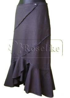 Dámská černá sukně s podšívkou-vel.40 (second hand)