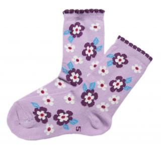 Dětské ponožky Design Sock- fialkové  13-14 (nové zboží)
