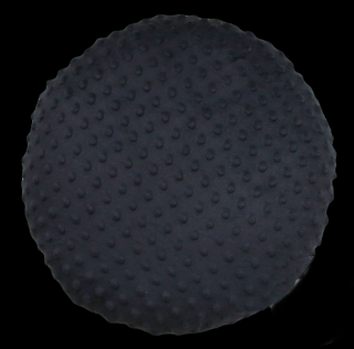 Minky polštář kulatý černý 35 cm