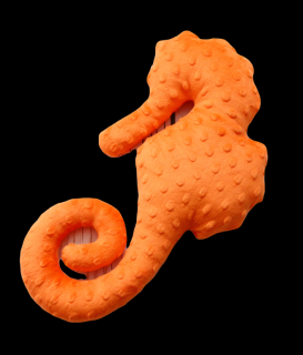 Mořský koník minky oranžový - dekorace