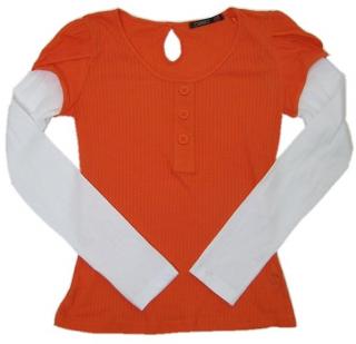 Oranžovo -bílé triko George -vel.164 (second hand)