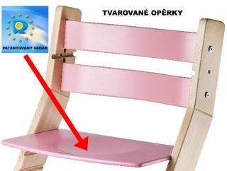 Rostoucí židle - sedák růžový