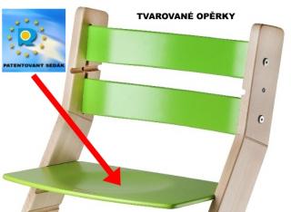 Rostoucí židle - sedák zelený
