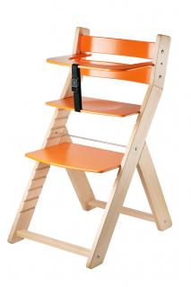 Rostoucí židle WOOD PARTNER LUCA Barevné provedení: lak/oranžová