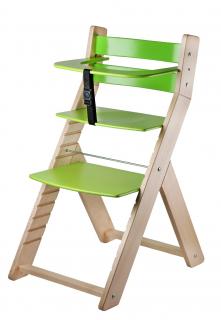 Rostoucí židle WOOD PARTNER LUCA Barevné provedení: lak/zelená