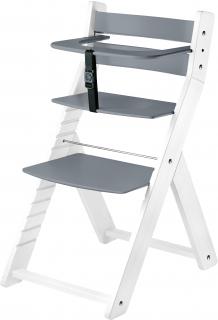 Rostoucí židle WOOD PARTNER LUCA BÍLÁ Barevné provedení: bílá/šedá