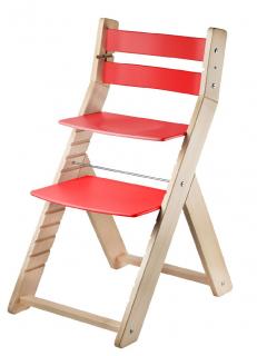 Rostoucí židle WOOD PARTNER SANDY Barevné provedení: lak/červená