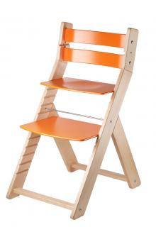 Rostoucí židle WOOD PARTNER SANDY Barevné provedení: lak/oranžová