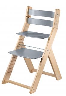 Rostoucí židle WOOD PARTNER SANDY Barevné provedení: lak/šedá