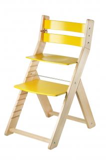 Rostoucí židle WOOD PARTNER SANDY Barevné provedení: lak/žlutá