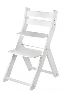 Rostoucí židle WOOD PARTNER SANDY BÍLÁ Barevné provedení: bílá/bílá