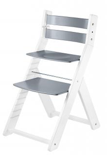 Rostoucí židle WOOD PARTNER SANDY BÍLÁ Barevné provedení: bílá/šedá