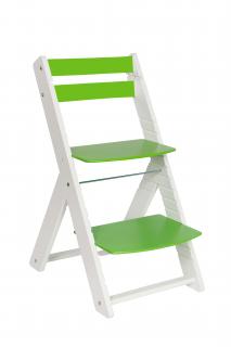 Rostoucí židle WOOD PARTNER VENDY BÍLÁ Barevné provedení: bílá/zelená