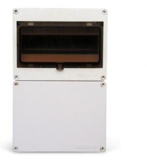 Rozvodnice Elcon RS110 IP55 - bílá s kouřovými dvířky (až 10 modulů)