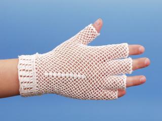 rukavice dámské, společenské, přízové 48352 (rukavice bavlněné, bez prstů 48352)