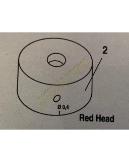 Brusná hlava červená pro brusky wolframových elektrod G-Tech Handy II