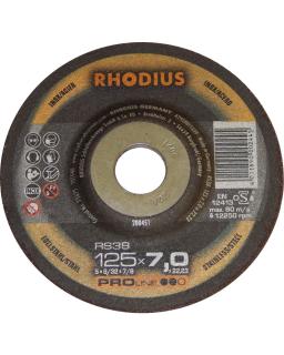 Brusný kotouč 125x7,0 Rhodius RS38 PROline (nerez/ocel)