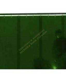 Pásková svařovací zástěna transparentní zelená 1,8x1,4m (DIN 6) ESAB