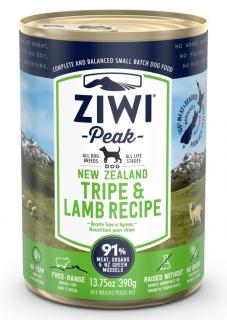 Masová konzerva Ziwi Peak zelené dršťky & jehněčí maso 390g