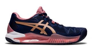 Asics Gel-Resolution 8 dámské tenisové boty tmavě modré Velikost: 40,5